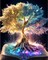 Tree of Life Stamped Cross Stitch Kits - Counted Cross Stitch Kits for Beginners Adults,11 CT Patterns Dimensions Embroidery Kits Arts Craft Kits,for Gift and Home Decor 12 x 16in